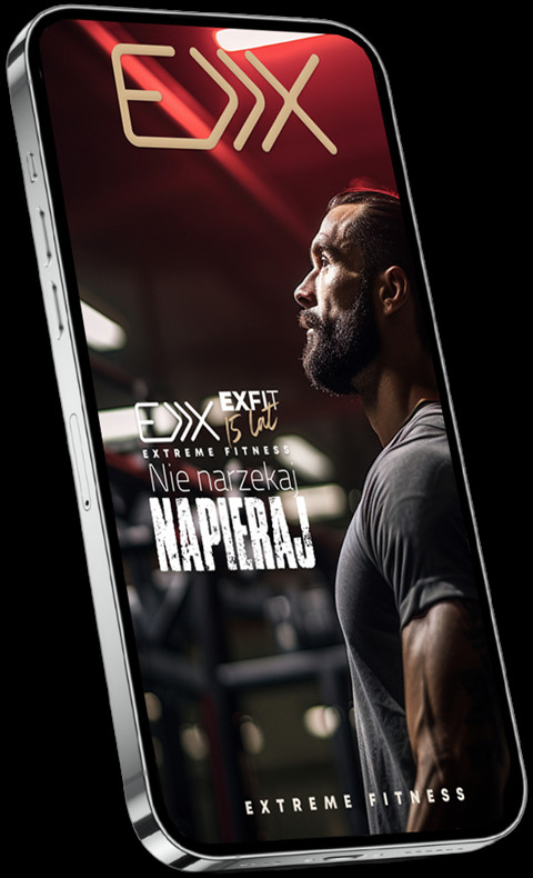 Aplikacja ExFit na telefonie